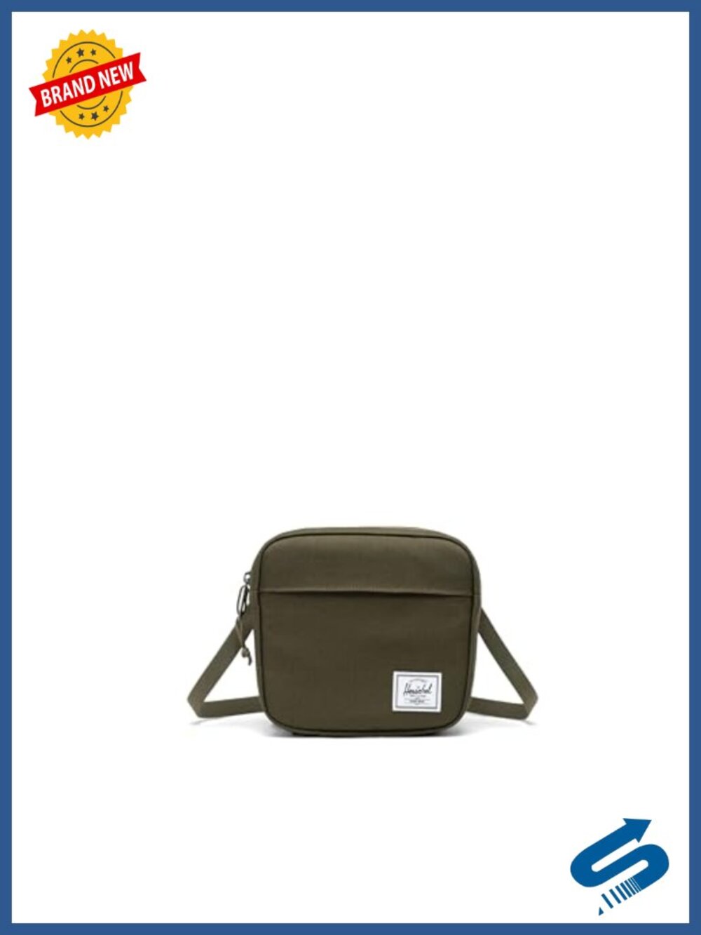Recycled PET Crossbody Bag Zip Sling Hands-Free Travel Purse